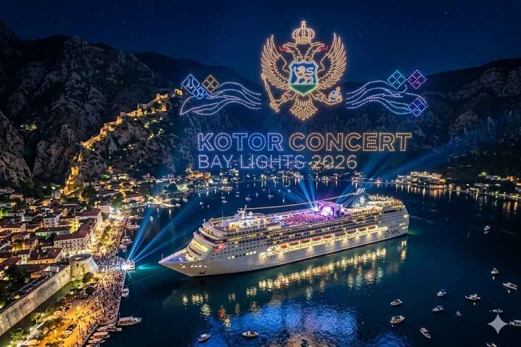 Kotor Concert Bay Lights drone show